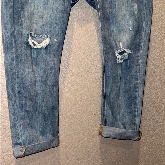 Mustard Seed Blue Relaxed Jeans with Drawstring Waist - Picture 2 of 6